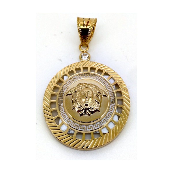 Medalla medusa de oro 18k